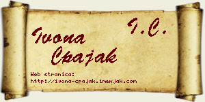Ivona Čpajak vizit kartica